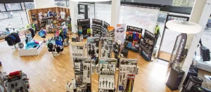 TSK Shop in Zürich aus der Vogelperspektive.