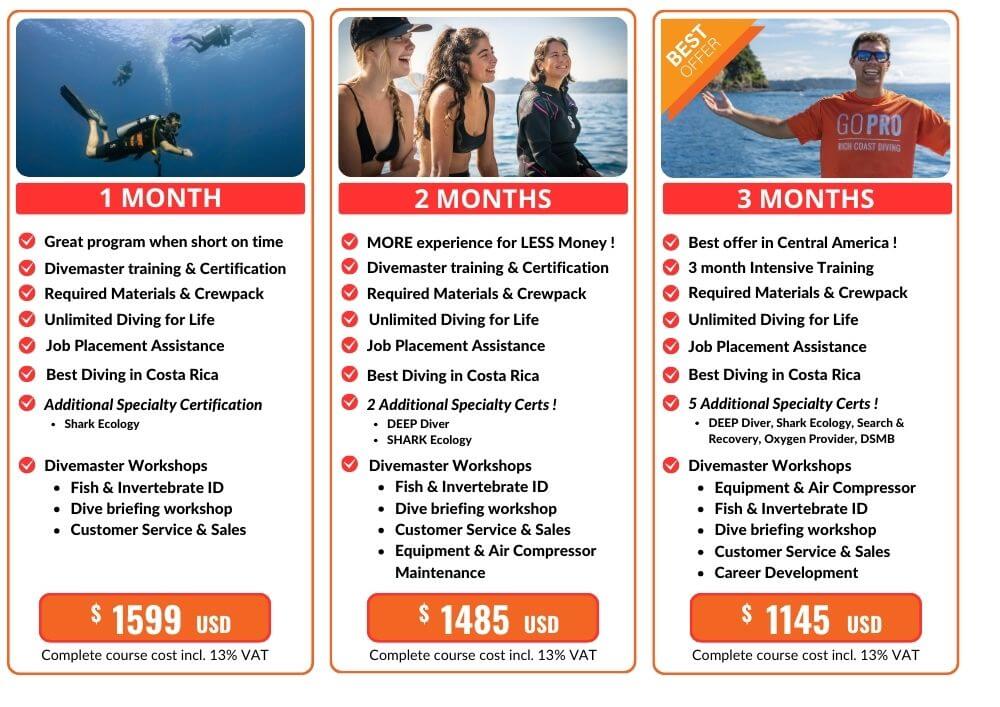 Divemaster Internship Costa Rica (13 months) PADI Job Board